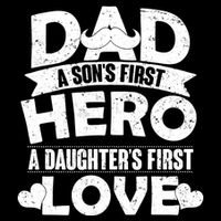 Dad Sons First Hero Daughter Fist Love City Backpack