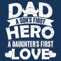 Dad Sons First Hero Daughter Fist Love 16 in Basic Backpack