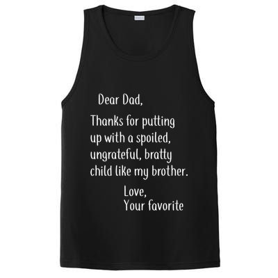 Dad Thanks For Putting Up With My Brother PosiCharge Competitor Tank