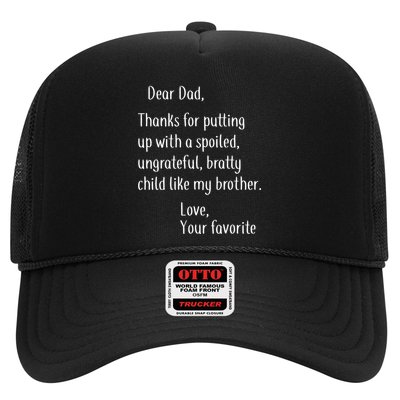 Dad Thanks For Putting Up With My Brother Trucker Hat
