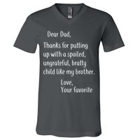 Dad Thanks For Putting Up With My Brother V-Neck T-Shirt