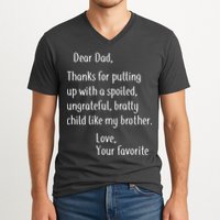Dad Thanks For Putting Up With My Brother V-Neck T-Shirt