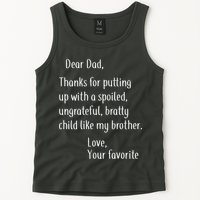 Dad Thanks For Putting Up With My Brother Tank Top