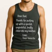 Dad Thanks For Putting Up With My Brother Tank Top