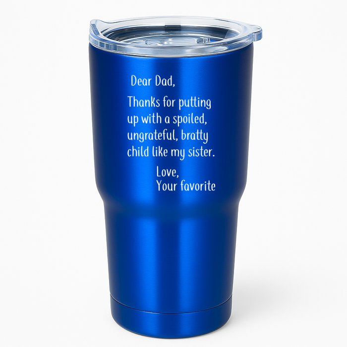 Dad Thanks For Putting Up With My Sister Tumbler
