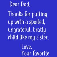 Dad Thanks For Putting Up With My Sister Baby Bodysuit