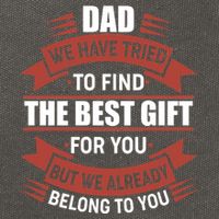 Dad The Best Gift For You Cotton Canvas Backpack