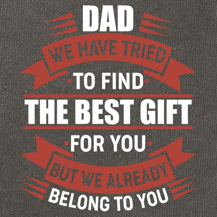 Dad The Best Gift For You Cotton Canvas Backpack