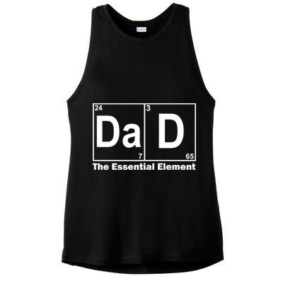 Dad The Essential Element Table Ladies PosiCharge Tri-Blend Wicking Tank