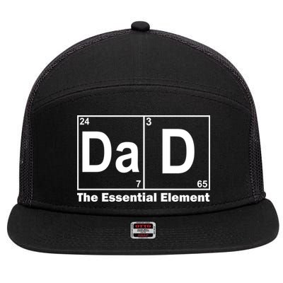 Dad The Essential Element Table 7 Panel Mesh Trucker Snapback Hat