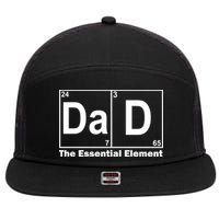 Dad The Essential Element Table 7 Panel Mesh Trucker Snapback Hat