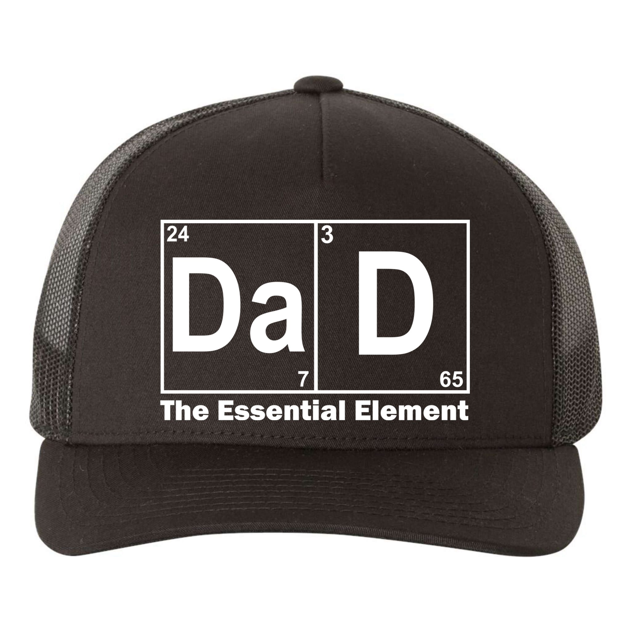 Dad The Essential Element Table Yupoong Adult 5-Panel Trucker Hat