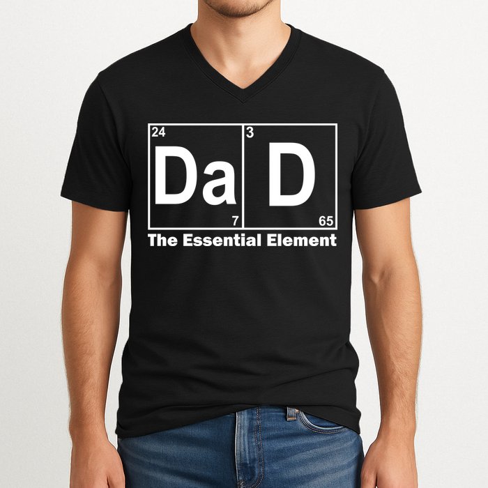 Dad The Essential Element Table V-Neck T-Shirt