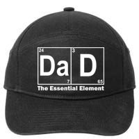 Dad The Essential Element Table 7-Panel Snapback Hat
