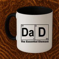 Dad The Essential Element Table Mug