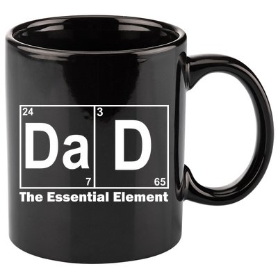 Dad The Essential Element Table 11oz C Handle Ceramic Mug