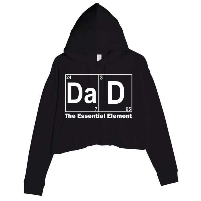 Dad The Essential Element Table Crop Fleece Hoodie