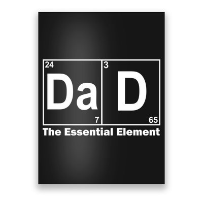 Dad The Essential Element Table Poster