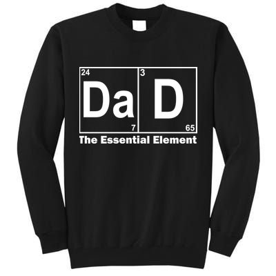 Dad The Essential Element Table Tall Sweatshirt