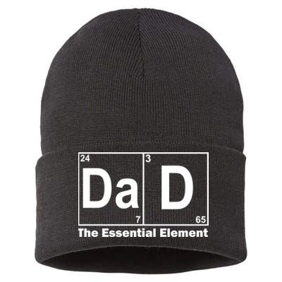 Dad The Essential Element Table Sustainable Knit Beanie