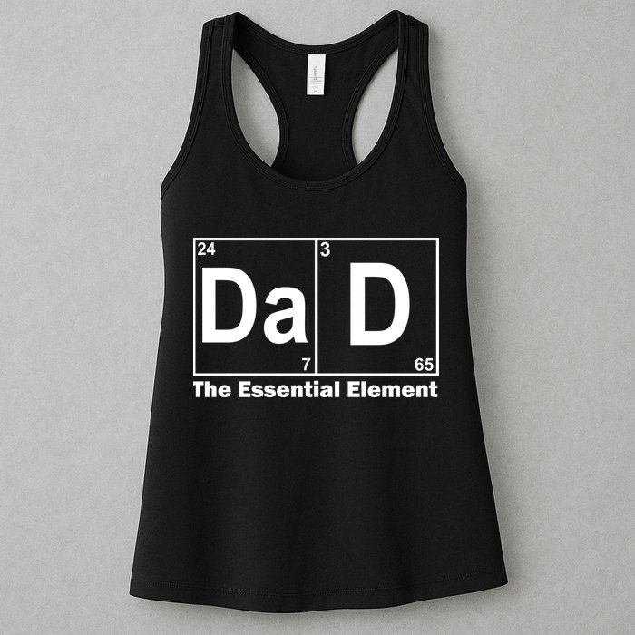 Dad The Essential Element Table Womens Tank Top