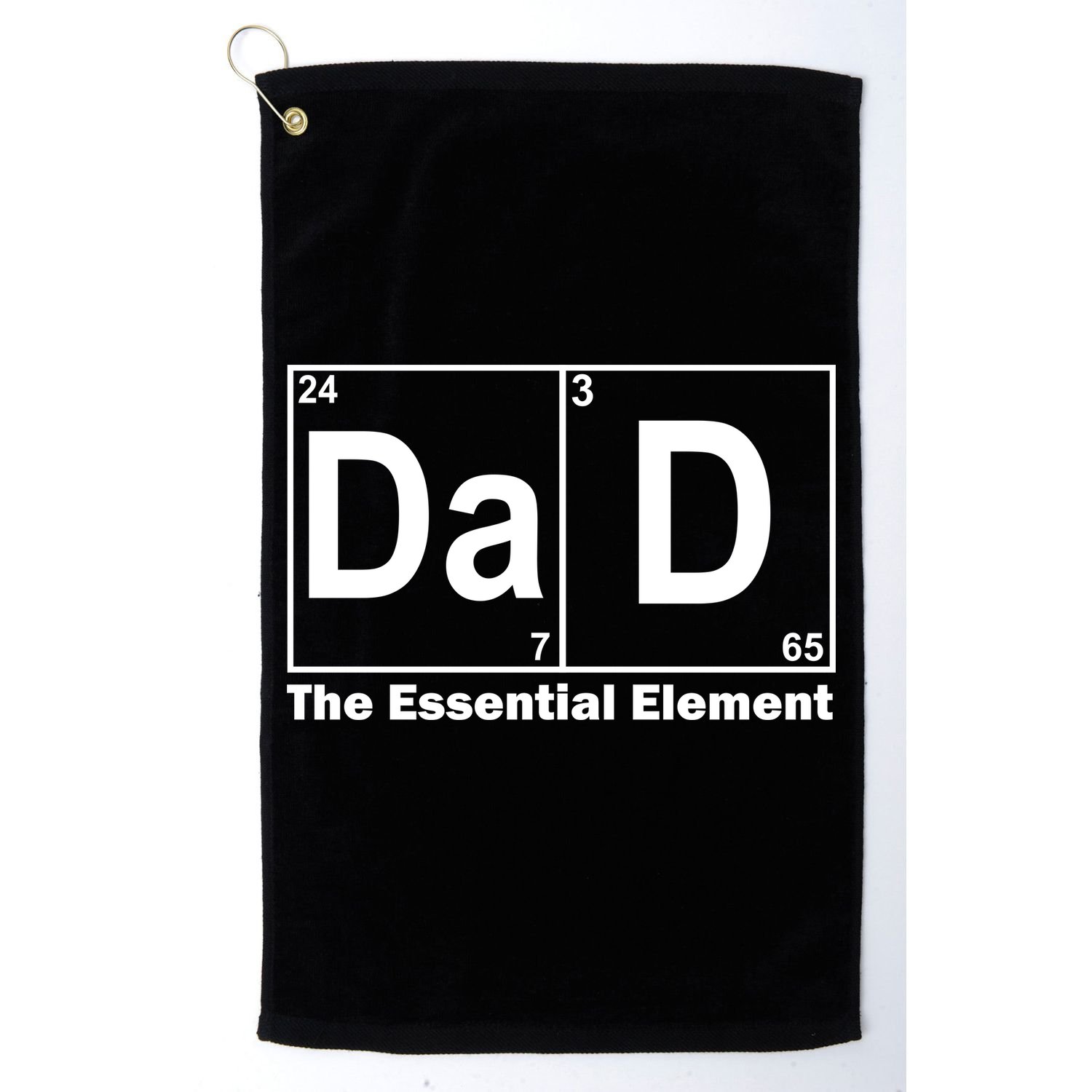 Dad The Essential Element Table Golf Towel