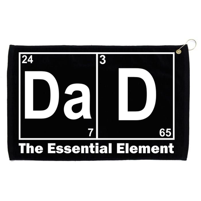 Dad The Essential Element Table Grommeted Golf Towel