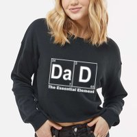 Dad The Essential Element Table Cropped Pullover Crew