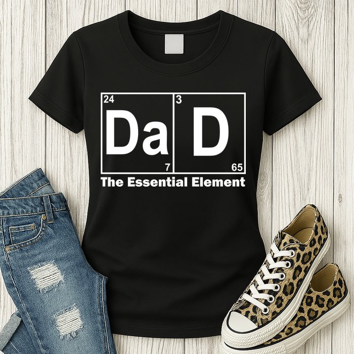 Dad The Essential Element Table Womens T-Shirt