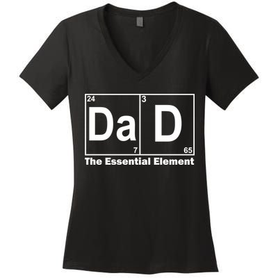 Dad The Essential Element Table Women's V-Neck T-Shirt
