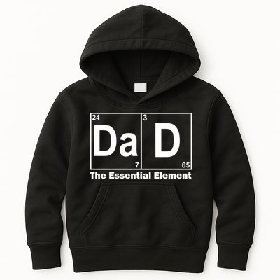 Dad The Essential Element Table Kids Hoodie