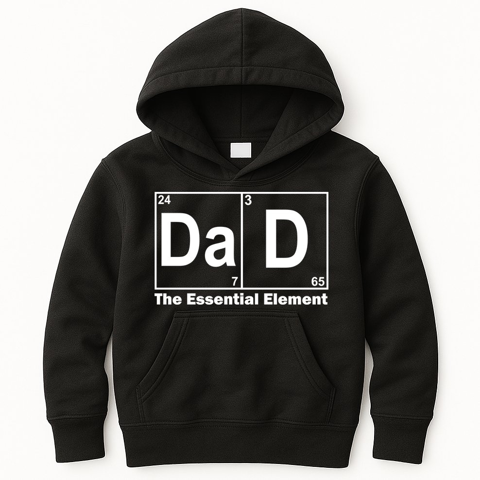 Dad The Essential Element Table Kids Hoodie