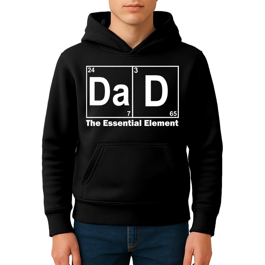 Dad The Essential Element Table Kids Hoodie