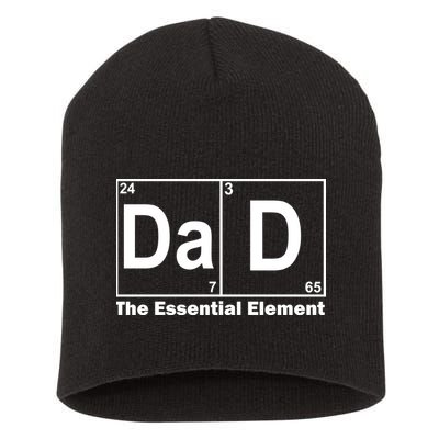 Dad The Essential Element Table Short Acrylic Beanie