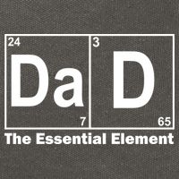 Dad The Essential Element Table Cotton Canvas Backpack