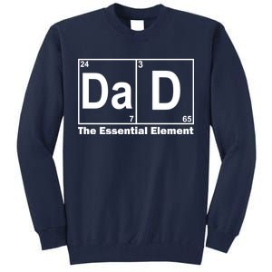 Dad The Essential Element Table Tall Sweatshirt