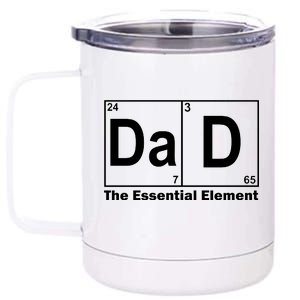 Dad The Essential Element Table 12 oz Stainless Steel Tumbler Cup