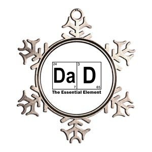 Dad The Essential Element Table Metallic Star Ornament