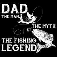Dad The Fishing Legend Cooling Performance Crew T-Shirt