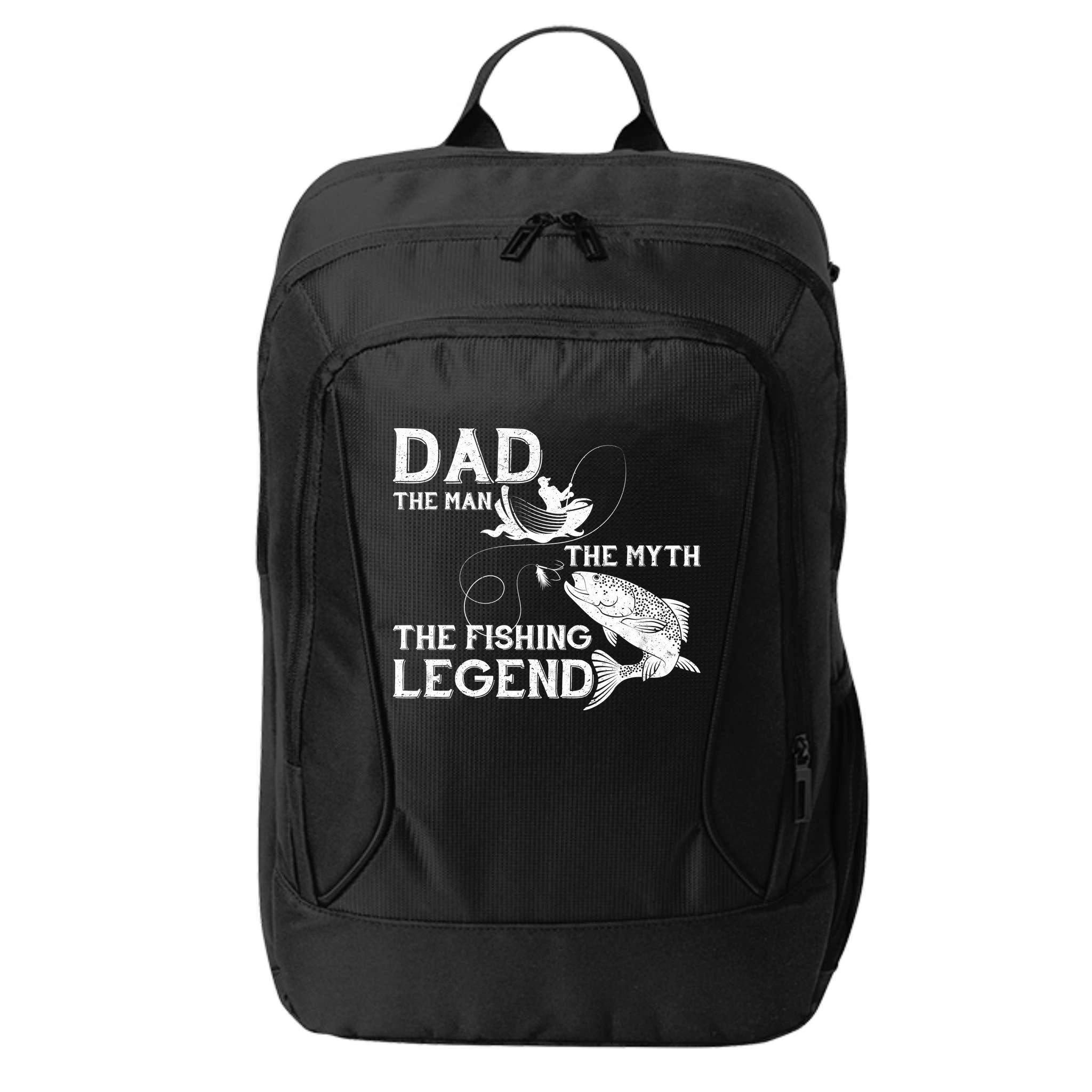 Dad The Fishing Legend City Backpack