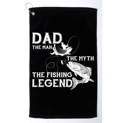 Dad The Fishing Legend Golf Towel
