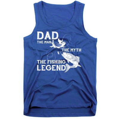 Dad The Fishing Legend Tank Top