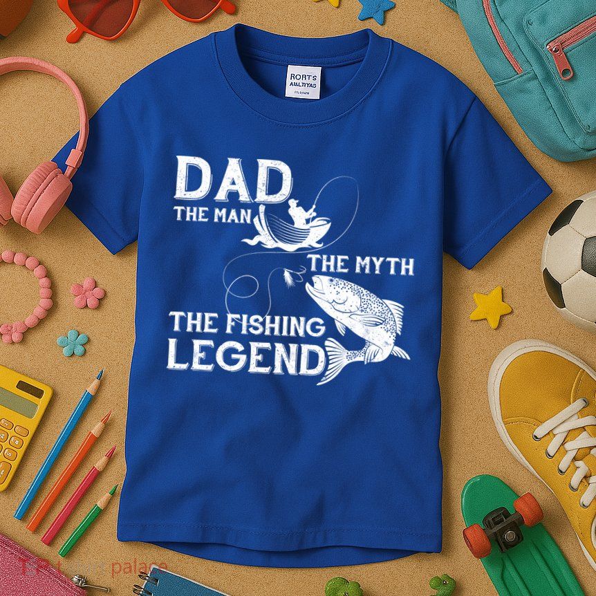 Dad The Fishing Legend Kids T-Shirt