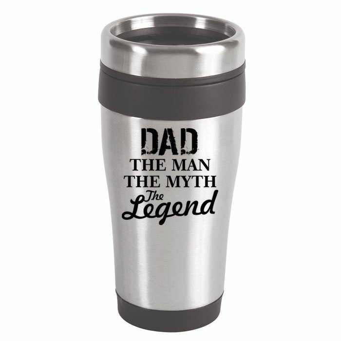 Dad The Man Myth Legend 16oz Travel Tumbler