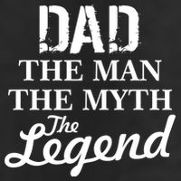 Dad The Man Myth Legend Golf Towel