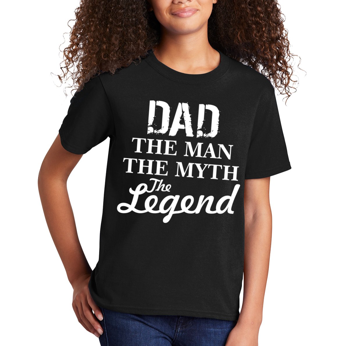 Dad The Man Myth Legend Kids T-Shirt