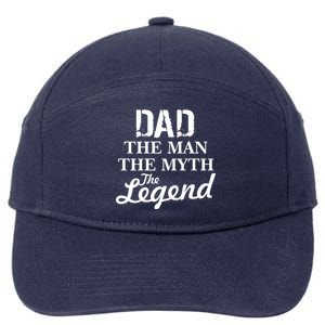 Dad The Man Myth Legend 7-Panel Snapback Hat