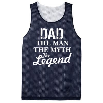 Dad The Man Myth Legend Mesh Reversible Basketball Jersey Tank