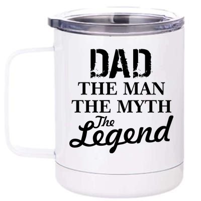 Dad The Man Myth Legend 12 oz Stainless Steel Tumbler Cup