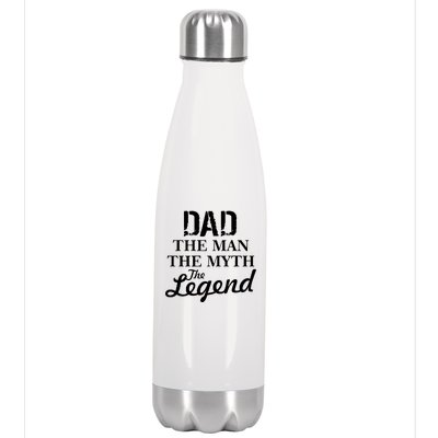 Dad The Man Myth Legend Stainless Steel Insulated Water Bottle